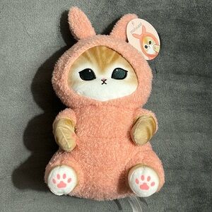 Mofusand Cat in Pink Bunny PJ Costume